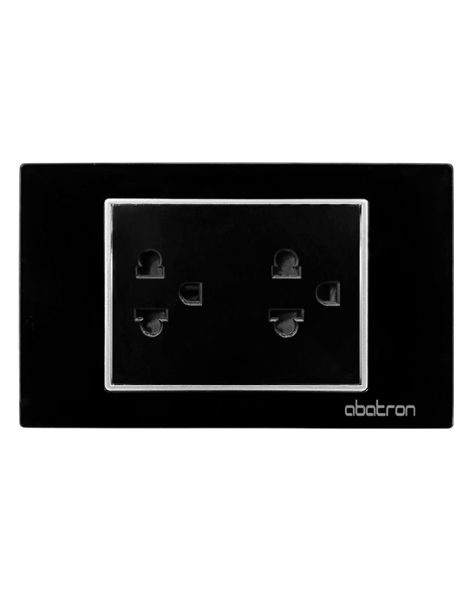 FA26 TOMACORRIENTE DOBLE CON TIERRA EMPOTRAR - PLATINIUM - Imagen 1