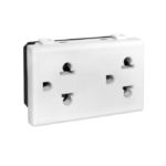DADO TOMA UNIVERSAL DOBLE CON TIERRA - DELUXE