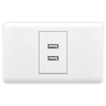 TOMACORRIENTE USB EMPOTRAR - PLATINIUM
