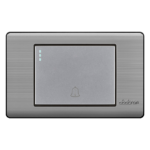INTERRUPTOR PULSADOR PARA TIMBRE EMPOTRAR - PLATINIUM