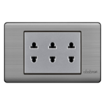 TOMACORRIENTE TRIPLE EMPOTRAR - PLATINIUM