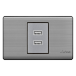 TOMACORRIENTE USB EMPOTRAR - PLATINIUM