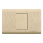 PLACA CON DADO CIEGO EMPOTRAR - PLATINIUM