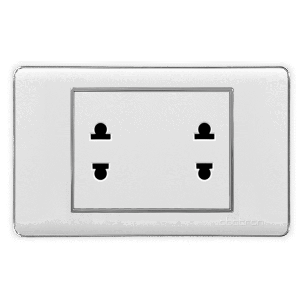 TOMACORRIENTE DOBLE EMPOTRAR - PLATINIUM