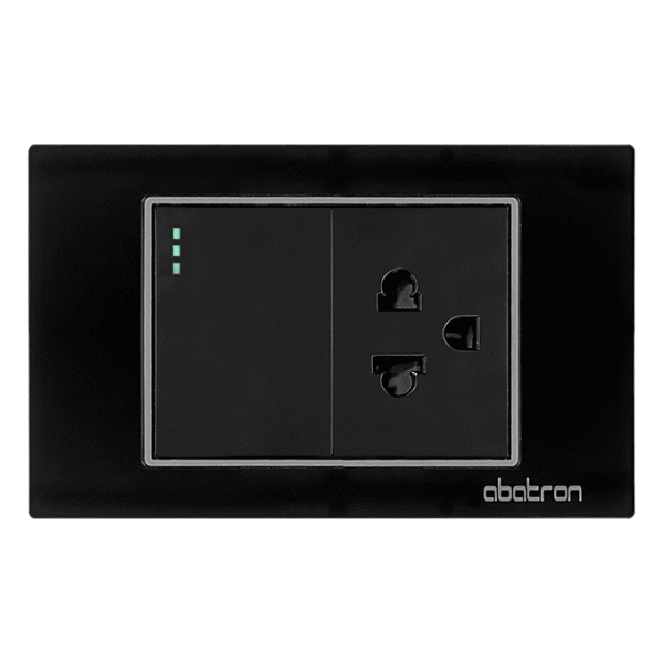 INTERRUPTOR SIMPLE MÁS TOMACORRIENTE CON TIERRA EMPOTRAR - PLATINIUM