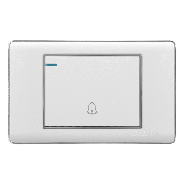 INTERRUPTOR PULSADOR PARA TIMBRE EMPOTRAR - PLATINIUM