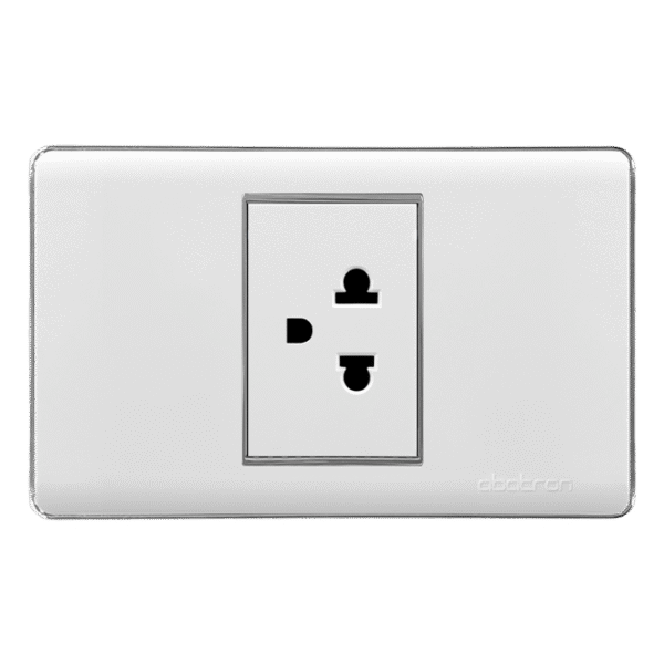 TOMACORRIENTE SIMPLE CON TIERRA EMPOTRAR - PLATINIUM