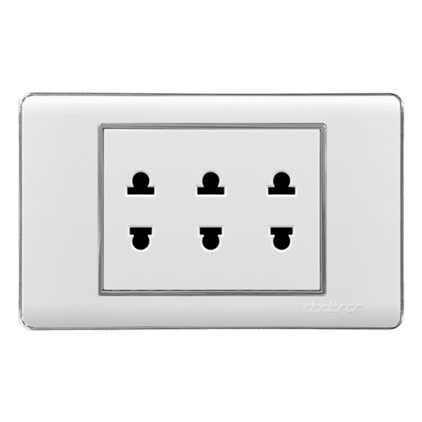 TOMACORRIENTE TRIPLE EMPOTRAR - PLATINIUM