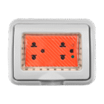 HIDROBOX COLOR GRIS CON DADO NARANJA TOMA DOBLE CON TIERRA
